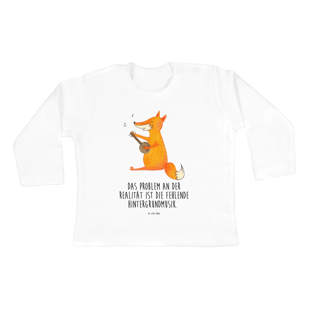 Baby long-sleeve Fox guitar Bio, Kleidung, Baby Shower, Langarm, Fuchs, Musik Spruch, Musikerin, Sänger, Gitarre, Sängerin, Geschenk Musiker, Füchse