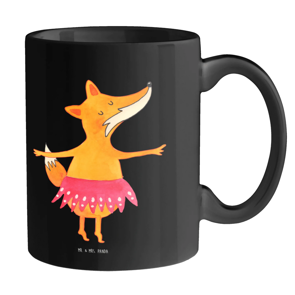 Tasse Fuchs Ballerina Tasse mit Motiven, Tasse mit Zitaten, Kaffeetasse, Porzellantasse, Tasse, Bürotasse, Keramiktasse, Teetasse, Geschenktasse, Fuchs, Ballett, Tänzerin, Füchsin, Party, Einladung, Fuchs Spruch, Geburtstag, Ballerina, Füchse, Tanzen