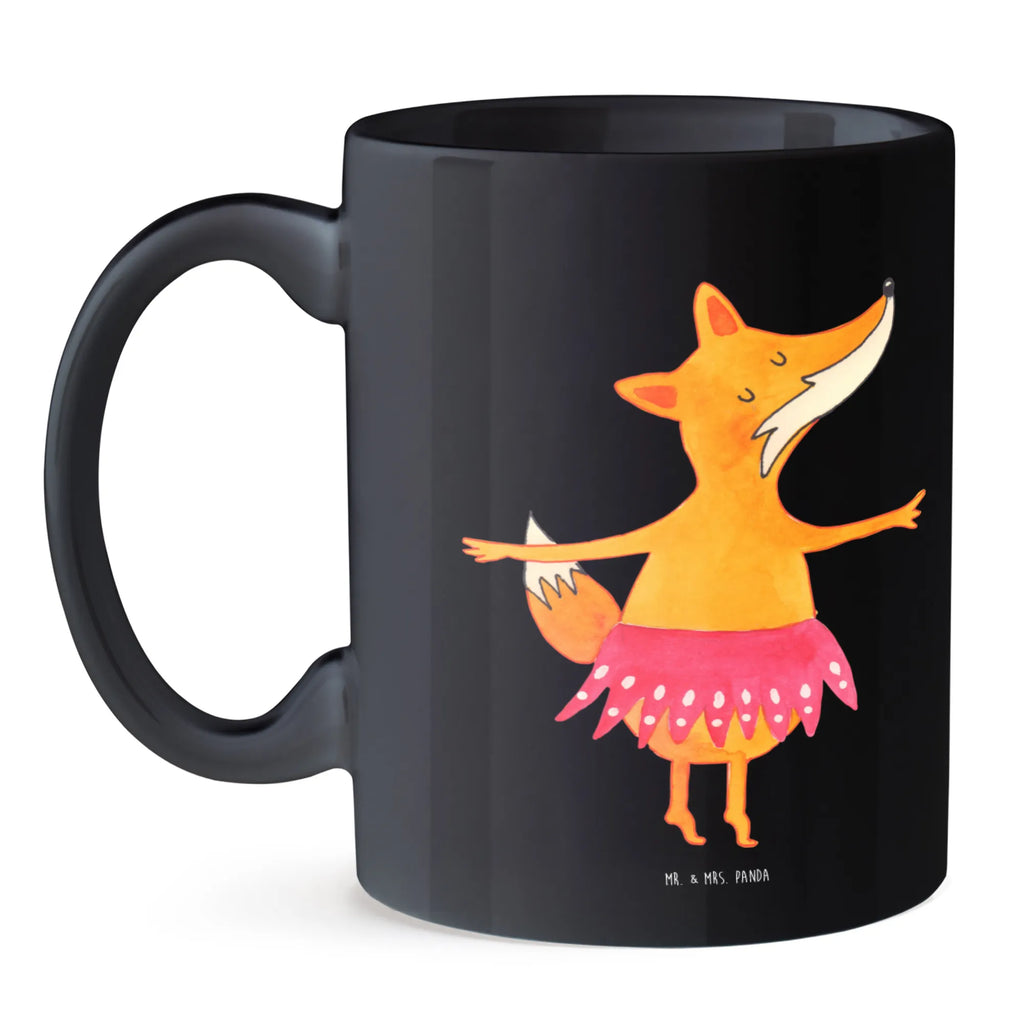 Tasse Fuchs Ballerina Tasse mit Motiven, Tasse mit Zitaten, Kaffeetasse, Porzellantasse, Tasse, Bürotasse, Keramiktasse, Teetasse, Geschenktasse, Fuchs, Ballett, Tänzerin, Füchsin, Party, Einladung, Fuchs Spruch, Geburtstag, Ballerina, Füchse, Tanzen