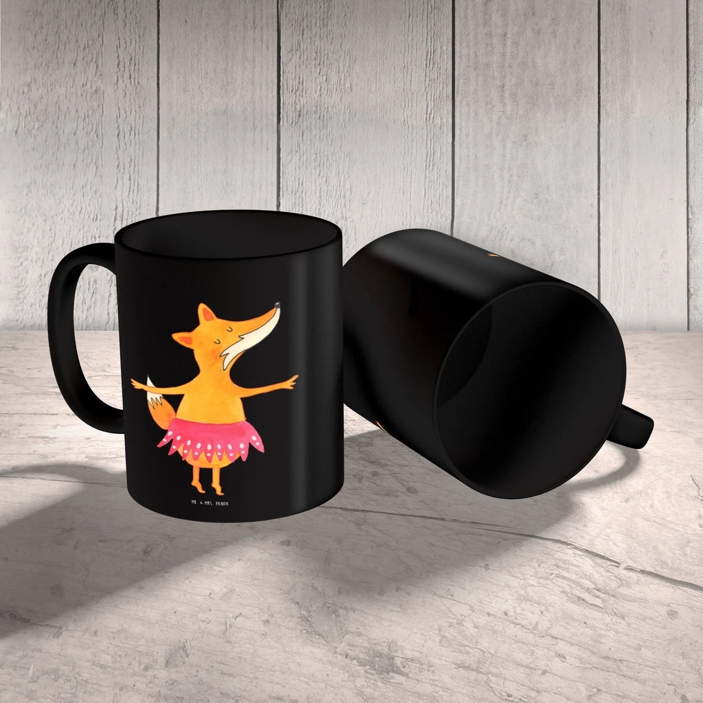 Tasse Fuchs Ballerina Tasse mit Motiven, Tasse mit Zitaten, Kaffeetasse, Porzellantasse, Tasse, Bürotasse, Keramiktasse, Teetasse, Geschenktasse, Fuchs, Ballett, Tänzerin, Füchsin, Party, Einladung, Fuchs Spruch, Geburtstag, Ballerina, Füchse, Tanzen