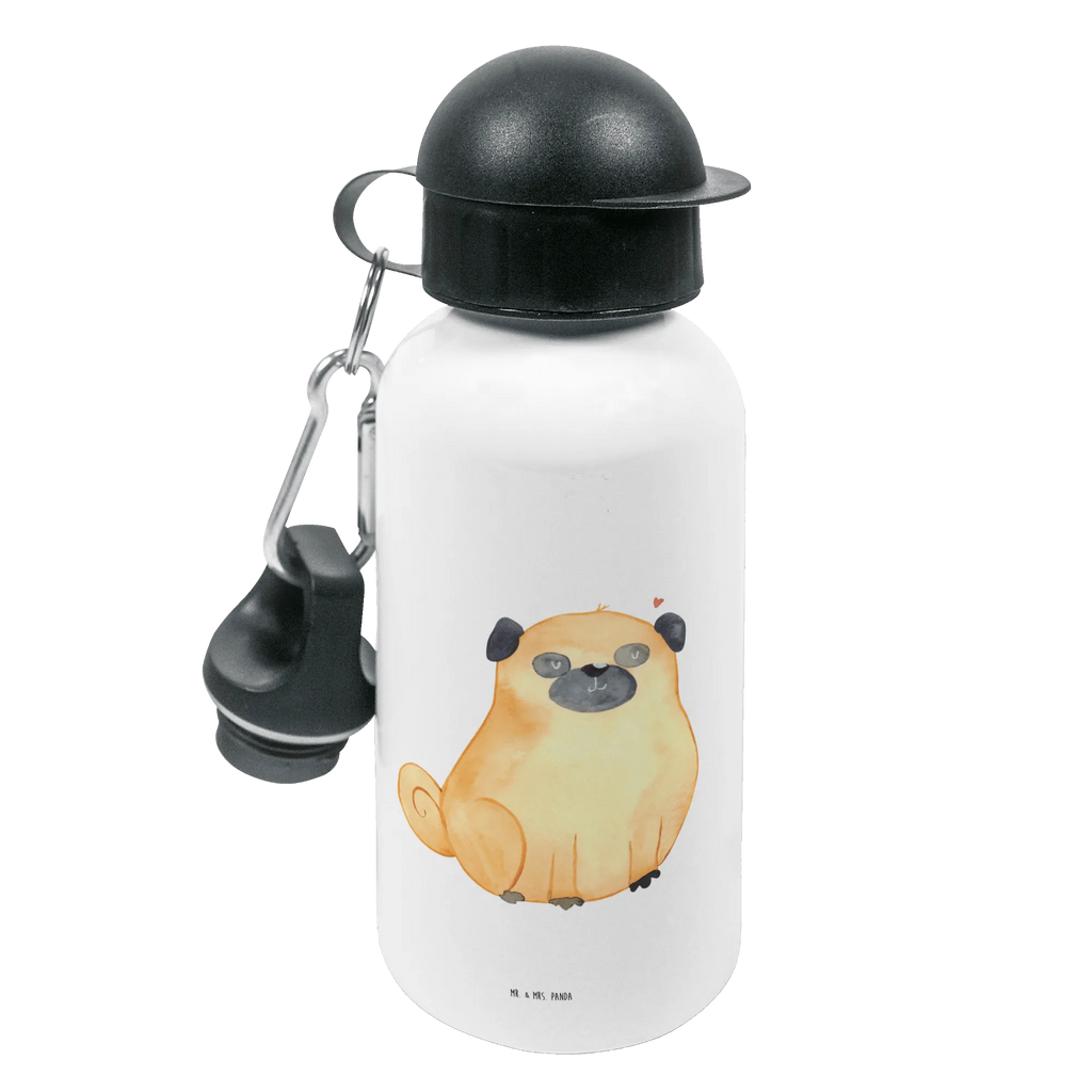 Dziecięca butelka do picia Mops Pies, motyw psa, zwierzę domowe, rasa psa, miłośnik zwierząt, właściciel psa, powiedzenia