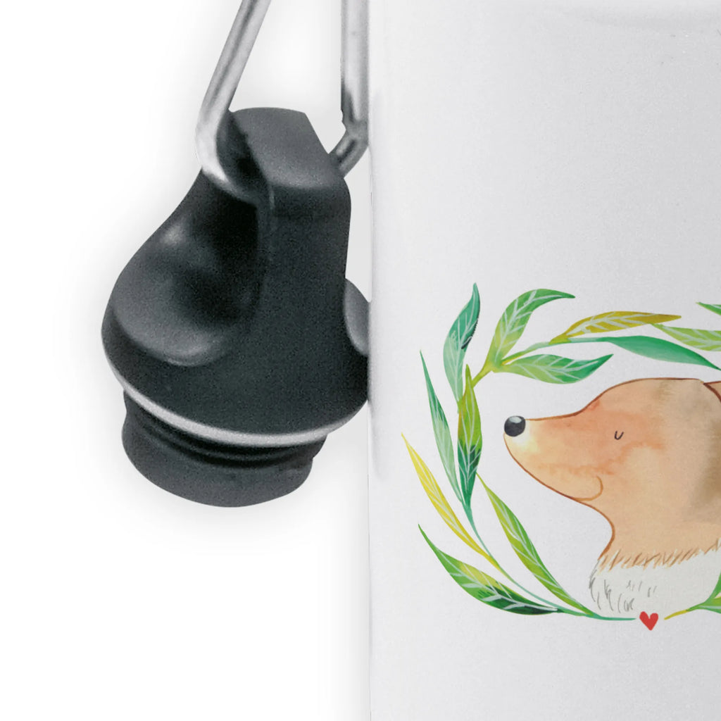 Dziecięca butelka do picia pies kwiaty Pies, motyw psa, zwierzę domowe, rasa psa, miłośnik zwierząt, właściciel psa, powiedzenia