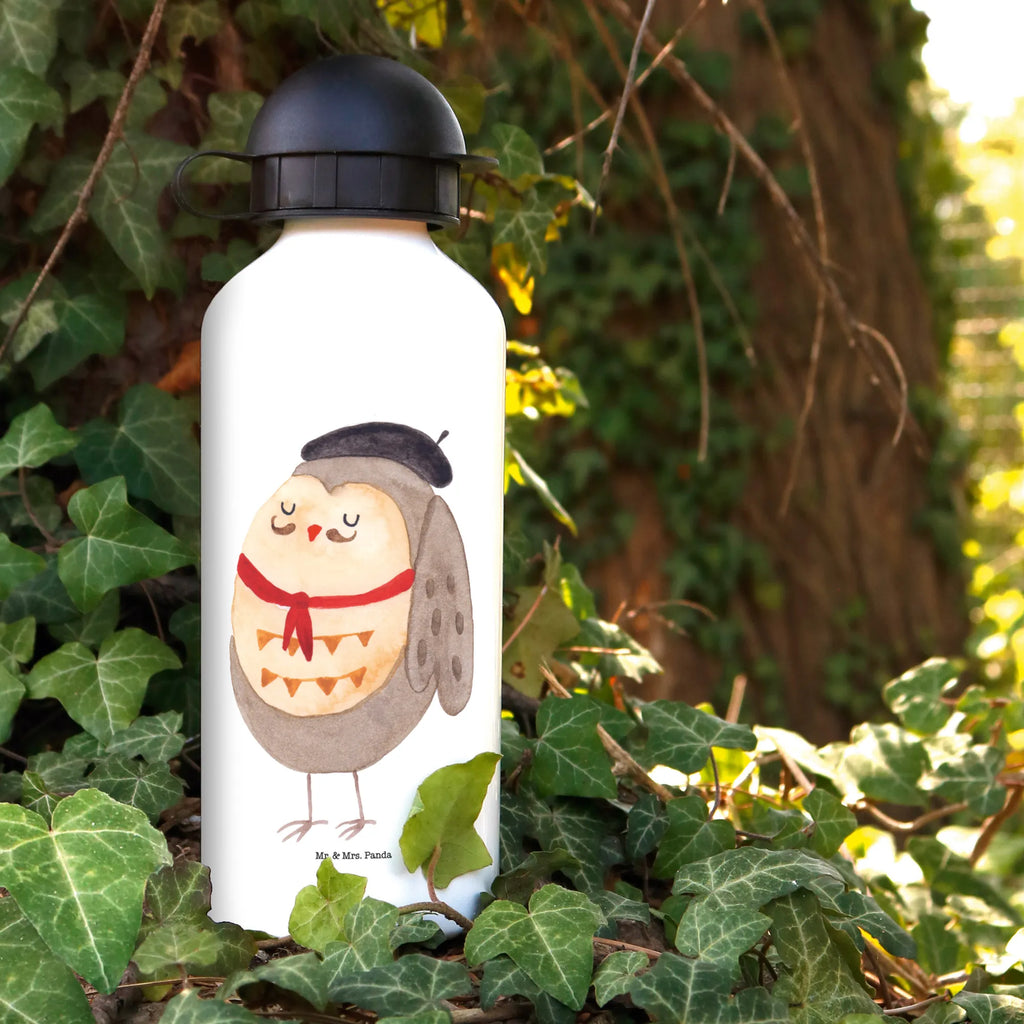 Kids drinks bottle Owl France Primary school, Bottle, Kids, Kindergarten bottle, Drinking bottle, Children's bottle, Children, owl, forest animal, bird, nocturnal, gift ideas, birthday present, illustrated, funny, romantic gift, owl decor, Owls, Owl decoration, Life is beautiful, La vie est belle, Say French, Say beautiful, France, Owl, hibou