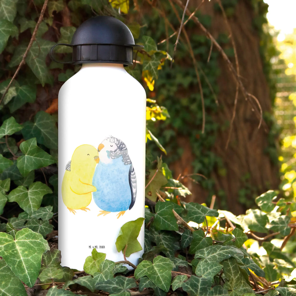 Kids drinks bottle Parakeets in love Children's bottle, Children, Kids, Drinking bottle, Primary school, Bottle, Kindergarten bottle, Love, Loving, Two, Together, Marriage, Engagement, Proposal of marriage, Love gift, gift for her, gift for him, anniversary gift, closeness, budgie, love, cuddling, birds, trust