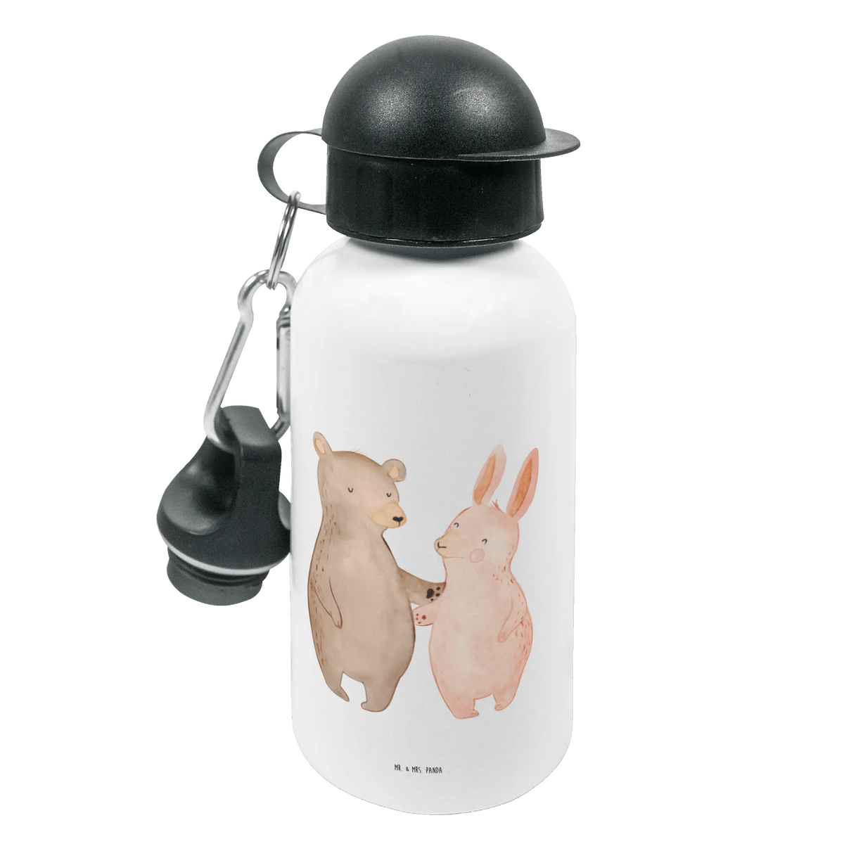 Kindertrinkflasche Bär und Hase Umarmen