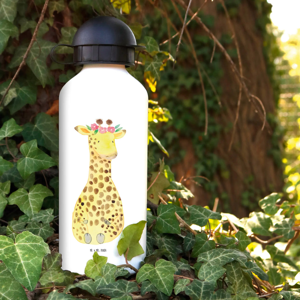 Kids drinks bottle giraffe flower wreath Bottle, Drinking bottle, Children's bottle, Kids, Kindergarten bottle, Primary school, Children, Africa, giraffe, self-love, wreath of flowers, friend, adventurer