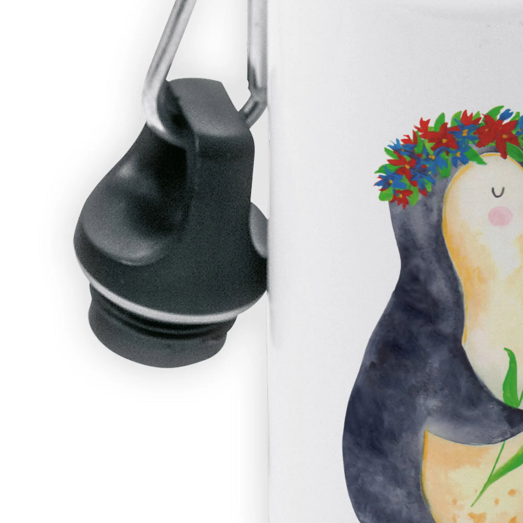 Kids drinks bottle Penguin Flower Kids, Children's bottle, Kindergarten bottle, Children, Drinking bottle, Bottle, Primary school, Penguin, North Pole, Winter, Penguins, lovesickness, wreath of flowers, love of life, goals, goals in life, wishes, life, motivation, penguins, universe, gift idea