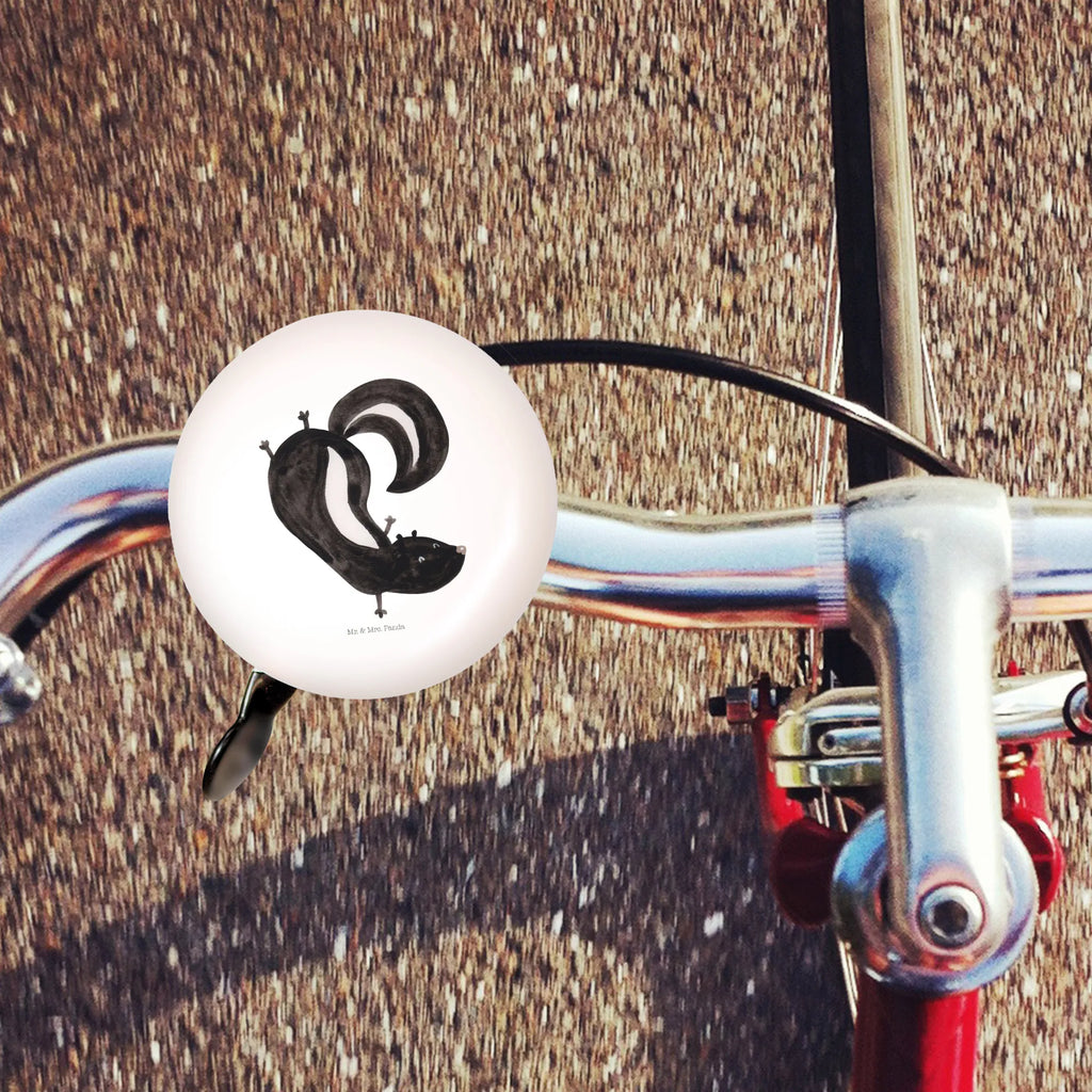Bicycle bell skunk handstand motif, handlebar, mountain bike, sound, bicycle bell, Skunk, skunk, stink, playful, wild animal, child, predator, playground