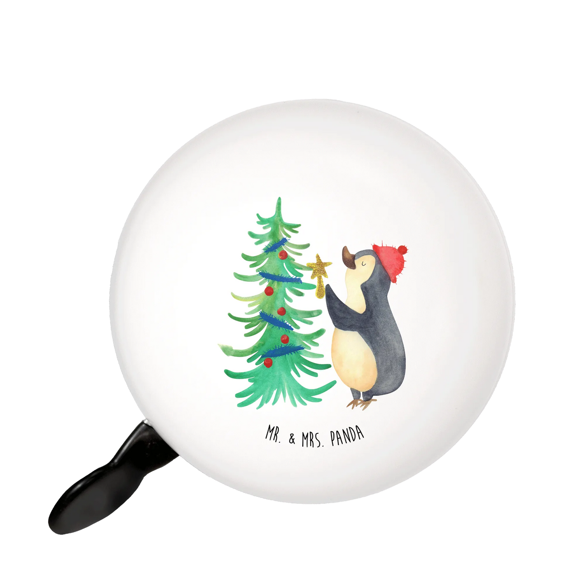 Bicycle bell penguin Christmas tree sound, motif, handlebar, mountain bike, bicycle bell, Winter, Christmas, Christmas time, snow, Penguin