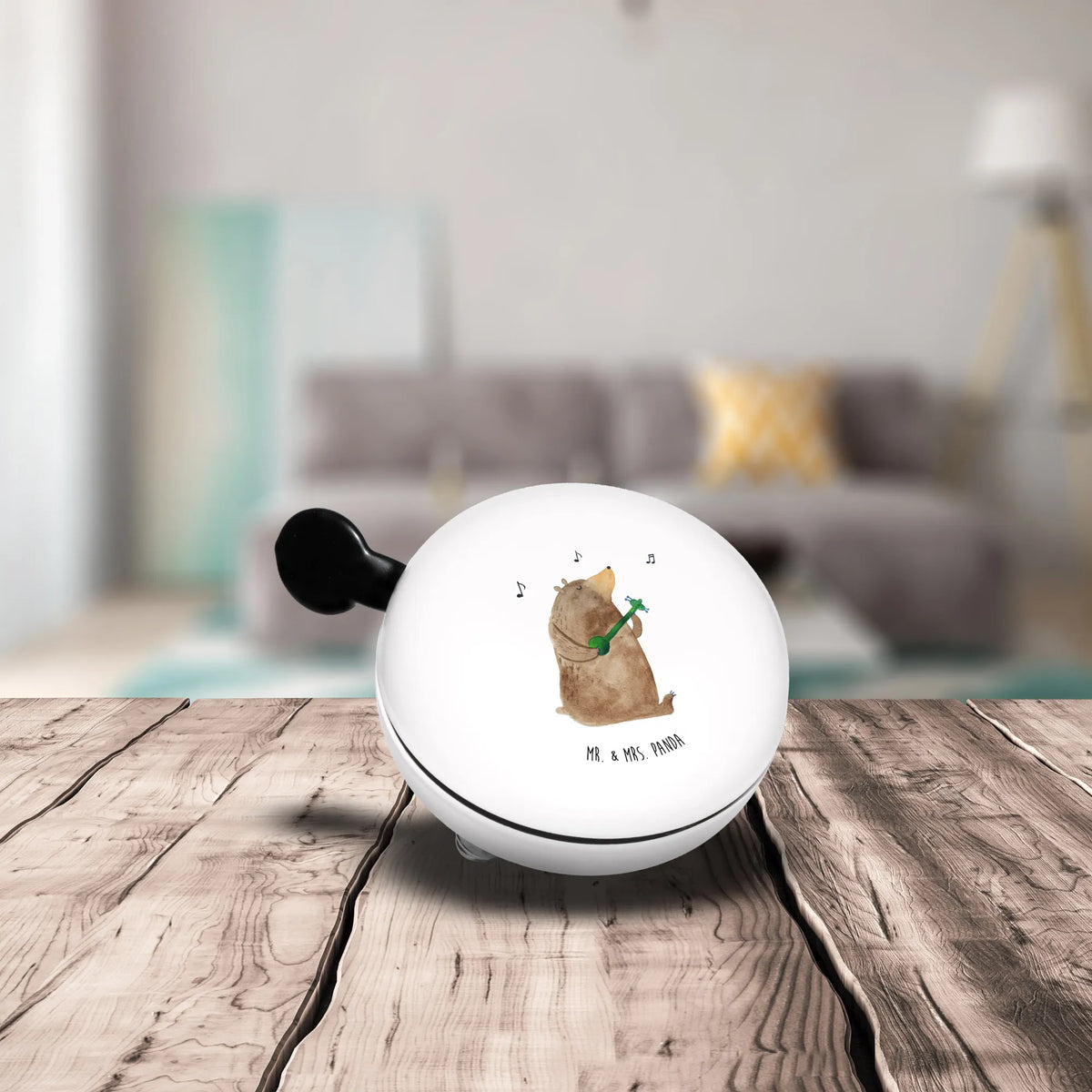 Bicycle bell bear guitar handlebar, mountain bike, motif, sound, bicycle bell, bear, teddy, teddy bear, cuddly toy