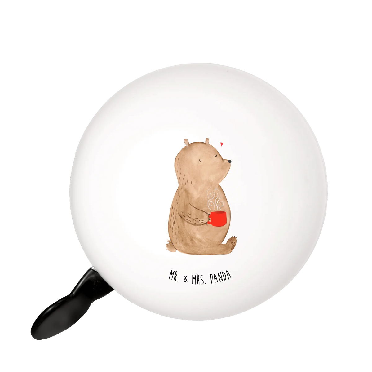 Bicycle bell bear Coffee sound, mountain bike, motif, bicycle bell, handlebar, bear, teddy, teddy bear, cuddly toy, coffee, conquer the world, bears, save the world, motivation, good morning, morning routine
