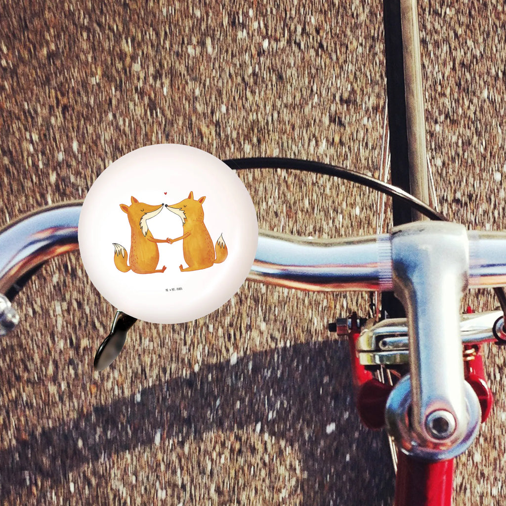 Bicycle bell foxes Love motif, mountain bike, handlebar, sound, bicycle bell, fox, foxes, forest wildlife, clever as a fox, animal lover, lovers, wife, couple, love, marriage, partner, proof of love, husband, boyfriend, fiancée, girlfriend