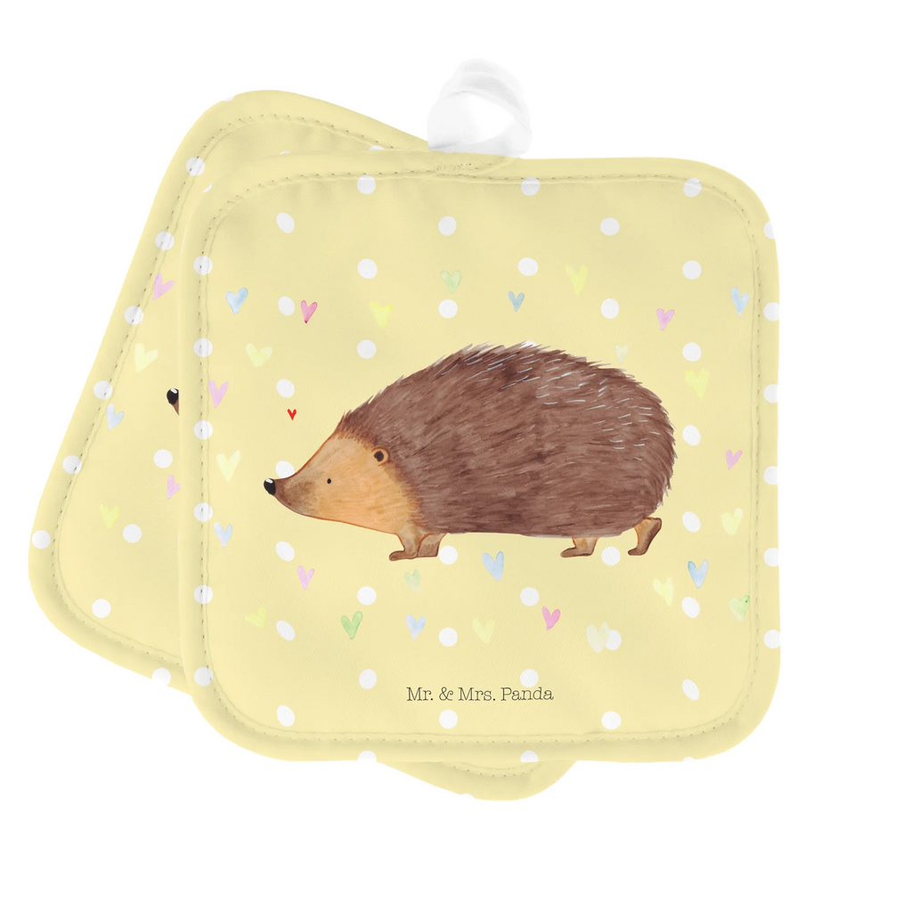 2er Set Topflappen  Igel Herzen Topflappen, Topfhandschuhe, Topflappenset, 2er Set Topflappen, Topflappen Set, topfhalter, Topfuntersetzer, Topflappen 2er Set, Lustige Sprüche, Tiere, Tiermotive, Gute Laune, Herzen, Vertrauen, Kuss, Igel, Herz, Liebe, Leben