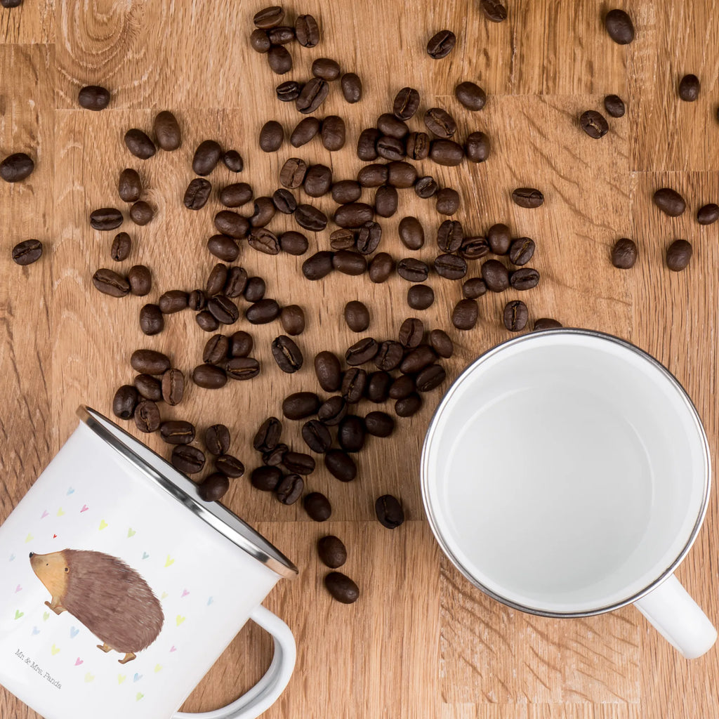Enamel camping mug Hedgehog hearts Metalltasse, Campingtasse, blechbecher, Tasse, wandertasse, Teebecher, Blechtasse, Emaille Tasse, wanderbecher, emaillebecher, Tasse Emaille, Trinkbecher, Pott, Campingbecher, Emailletasse, reisetasse, metallbecher, Kaffeebecher, Teetasse, becher emaille, Reisebecher, Emaille Becher, Kaffeetasse, Becher, Tiere, Tiermotive, Gute Laune, Lustige Sprüche, Leben, Igel, Vertrauen, Herz, Herzen, Kuss, Liebe