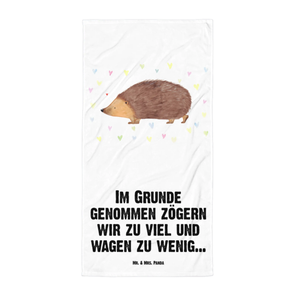 XL bath towel Hedgehog hearts oversized towel, XL bath towel, large beach towel, extra large swim towel, spa towel, luxury bath sheet, small animals, cute, funny, cute animal motives, hand drawn, small world, funny sayings, good mood, happy, gifts, gift ideas, special gifts, animal lover, card, Love, hedgehog, heart, hearts, life, kiss, trust