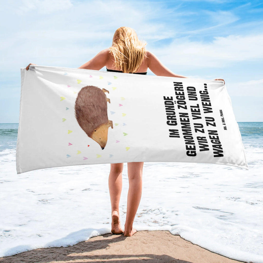 XL bath towel Hedgehog hearts oversized towel, XL bath towel, large beach towel, extra large swim towel, spa towel, luxury bath sheet, small animals, cute, funny, cute animal motives, hand drawn, small world, funny sayings, good mood, happy, gifts, gift ideas, special gifts, animal lover, card, Love, hedgehog, heart, hearts, life, kiss, trust