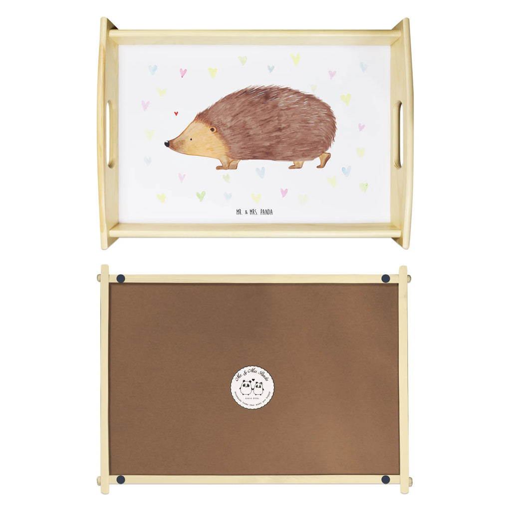 Serving tray Hedgehog hearts breakfast tray, wooden tray, kitchen tray, tray, serving tray, small animals, cute, funny, cute animal motives, hand drawn, small world, funny sayings, good mood, happy, gifts, gift ideas, special gifts, animal lover, card, Love, hedgehog, kiss, trust, life, hearts, heart