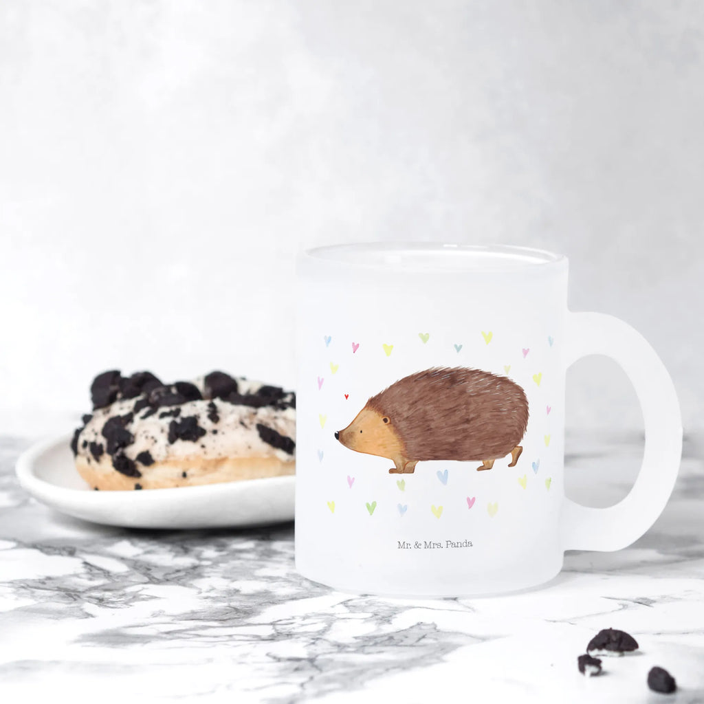 Filiżanka do herbaty jeż serca Motywy zwierzęce, dobra energia, zabawne powiedzonka, zwierzęta