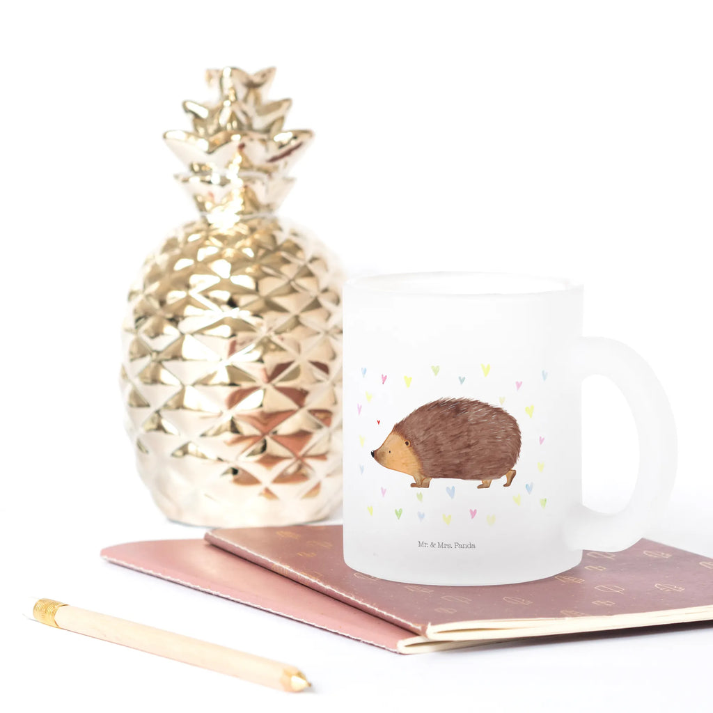 Filiżanka do herbaty jeż serca Motywy zwierzęce, dobra energia, zabawne powiedzonka, zwierzęta