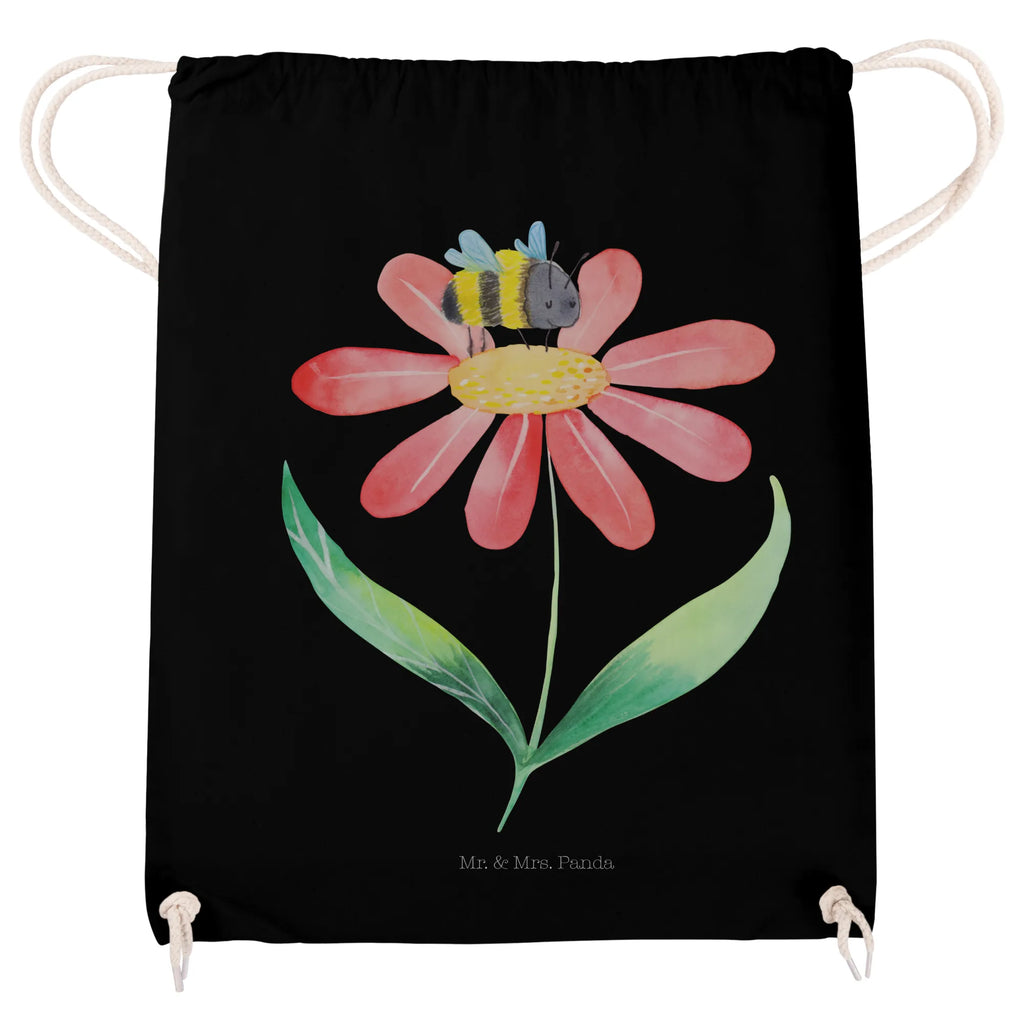 Drawstring bag bumblebee flower gym bag, jute bag, bag, hipster, sports bag, carrier bag, small animals, cute, funny, cute animal motives, hand drawn, small world, funny sayings, good mood, happy, gifts, gift ideas, special gifts, animal lover, card, fluffy, nature, bumblebees, wasp, bumble bee, bee, flower, field