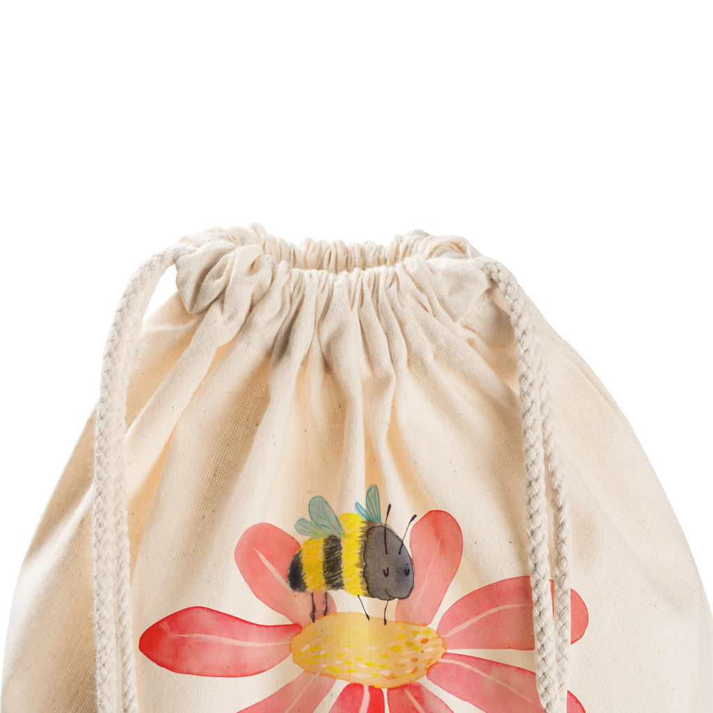 Drawstring bag bumblebee flower gym bag, jute bag, bag, hipster, sports bag, carrier bag, small animals, cute, funny, cute animal motives, hand drawn, small world, funny sayings, good mood, happy, gifts, gift ideas, special gifts, animal lover, card, fluffy, nature, bumblebees, wasp, bumble bee, bee, flower, field