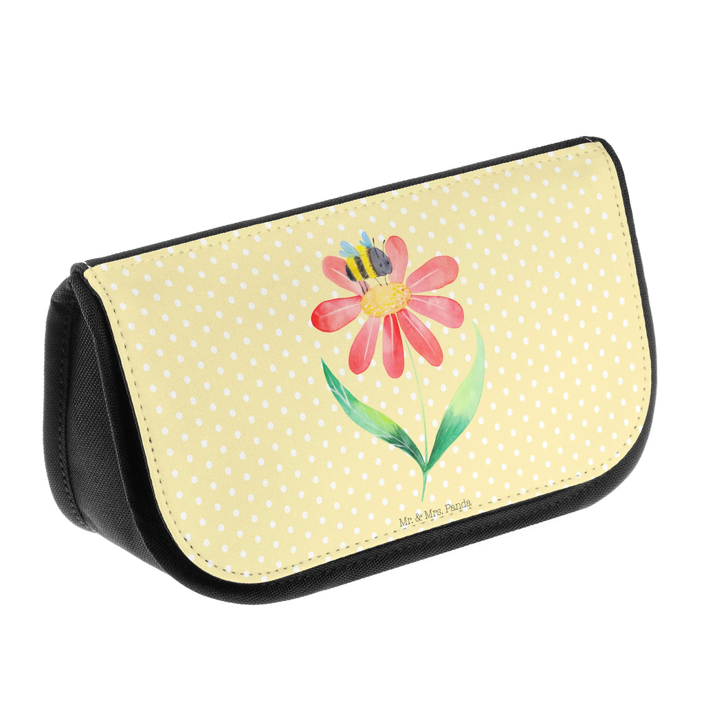 Cosmetics bag bumblebee flower Toilet bag, Cosmetics, Mudflap case, Cosmetic bag, Sludge bag, Bag, Wallet, Make-up bag, small animals, cute, funny, cute animal motives, hand drawn, small world, funny sayings, good mood, happy, gifts, gift ideas, special gifts, animal lover, card, nature, bee, wasp, fluffy, bumblebees, field, flower, bumble bee