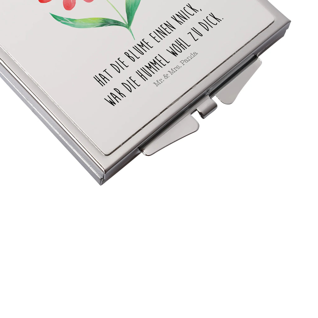 Kwadratowe lusterko do torebki trzmiel kwiat Motywy zwierzęce, dobra energia, zabawne powiedzonka, zwierzęta