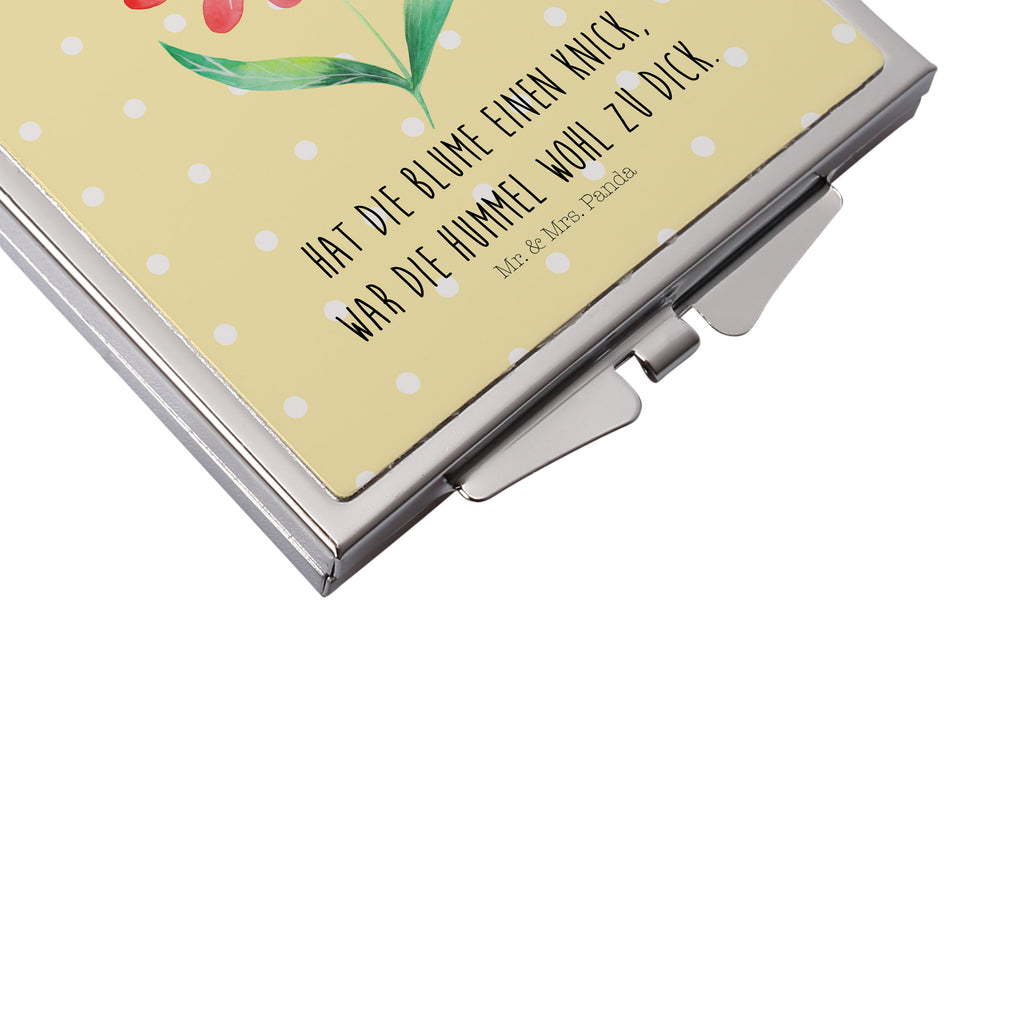 Kwadratowe lusterko do torebki trzmiel kwiat Motywy zwierzęce, dobra energia, zabawne powiedzonka, zwierzęta