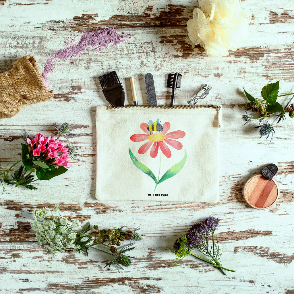 Make-up bag bumblebee flower Waschbeutel, Schminkbeutel, Kosmetiktasche, Federmappe, Schminktasche, Schminktäschchen, utensilientasche, Mäppchen, Kulturbeutel, toiletry bag, kosmetiktäschchen, Etui, Schlampermäppchen, beauty case, aufbewahrungsbeutel, pinsel tasche, Kosmetikbeutel, aufbewahrungstasche, Kulturtasche, beauty tasche, Stiftemäppchen, pencil case, Waschtasche, Tiermotive, Tiere, Lustige Sprüche, Gute Laune, Wespe, Blume, Biene, Hummel, Natur, Hummeln, Feld, Flauschig