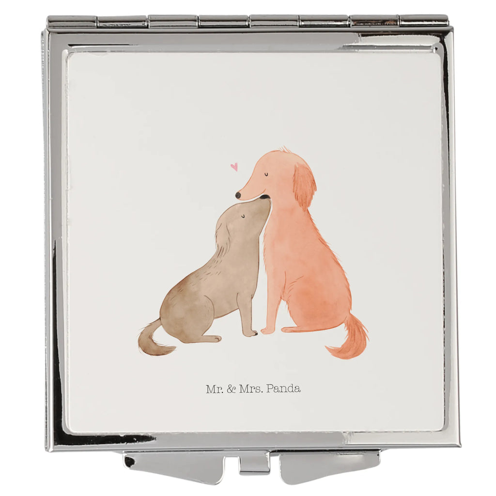 Handbag mirror dogs Love silver, square, mirror, make up, handbag, make-up mirror, dog, mutt, hound, woof, dog mama, dog breed, love dogs, love for dogs, dog decorative items, bag with dog print, funny gifts for dog owners, what do you give a dog lover, Christmas gifts for dogs, gifts for dogs, dog sayings, trust, kiss, Love, cuddle, dog. Dog, heart