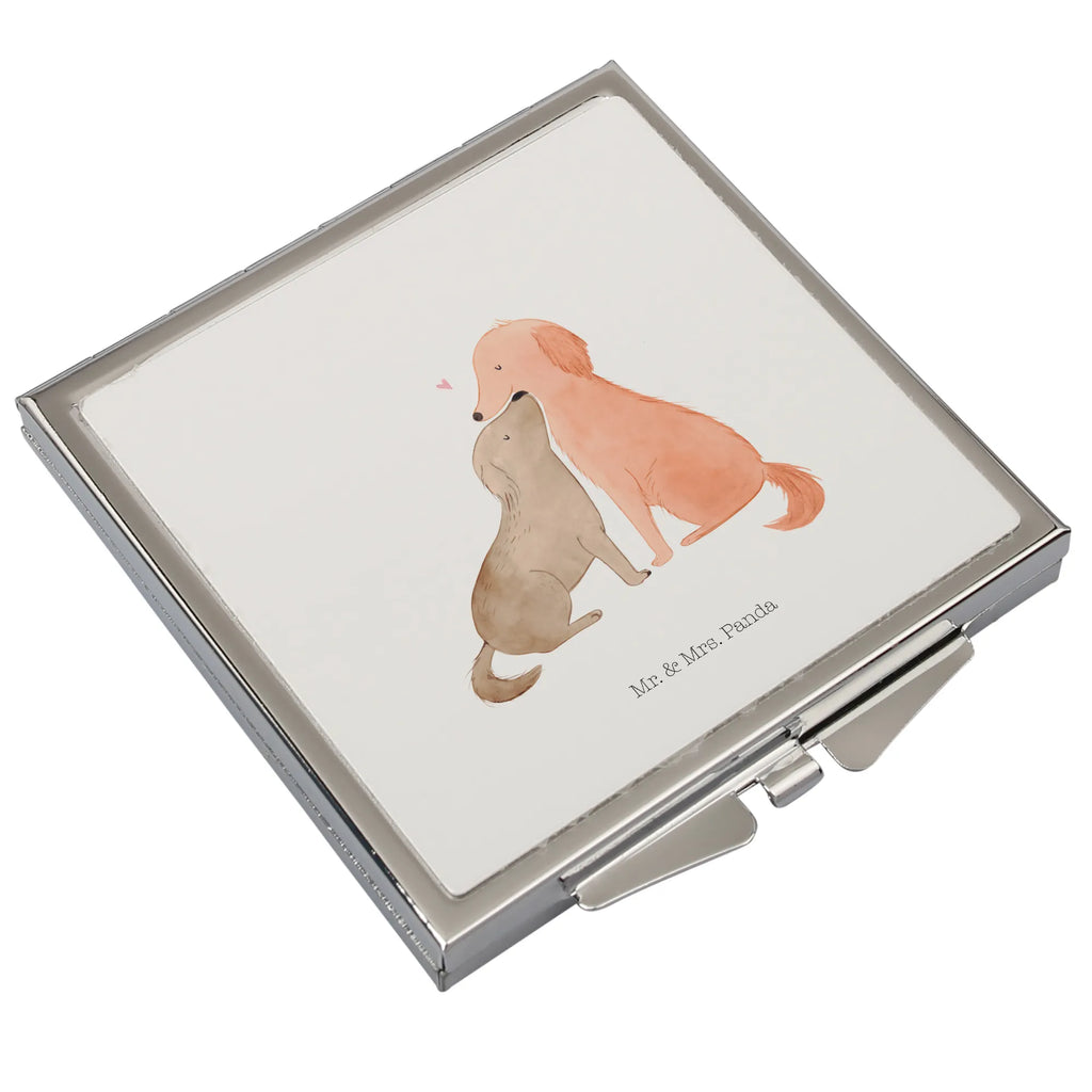 Handbag mirror dogs Love silver, square, mirror, make up, handbag, make-up mirror, dog, mutt, hound, woof, dog mama, dog breed, love dogs, love for dogs, dog decorative items, bag with dog print, funny gifts for dog owners, what do you give a dog lover, Christmas gifts for dogs, gifts for dogs, dog sayings, trust, kiss, Love, cuddle, dog. Dog, heart