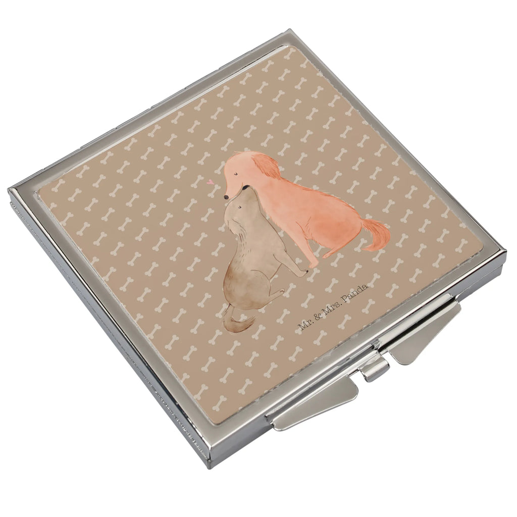 Handbag mirror dogs Love silver, square, mirror, make up, handbag, make-up mirror, dog, mutt, hound, woof, dog mama, dog breed, love dogs, love for dogs, dog decorative items, bag with dog print, funny gifts for dog owners, what do you give a dog lover, Christmas gifts for dogs, gifts for dogs, dog sayings, trust, kiss, Love, cuddle, dog. Dog, heart