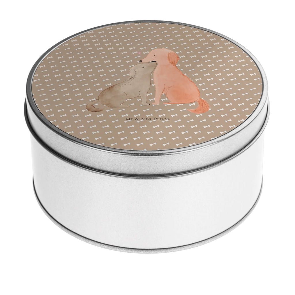 okrągła puszka z blachy psy Miłość Pies, motyw psa, zwierzę domowe, rasa psa, miłośnik zwierząt, właściciel psa, powiedzenia