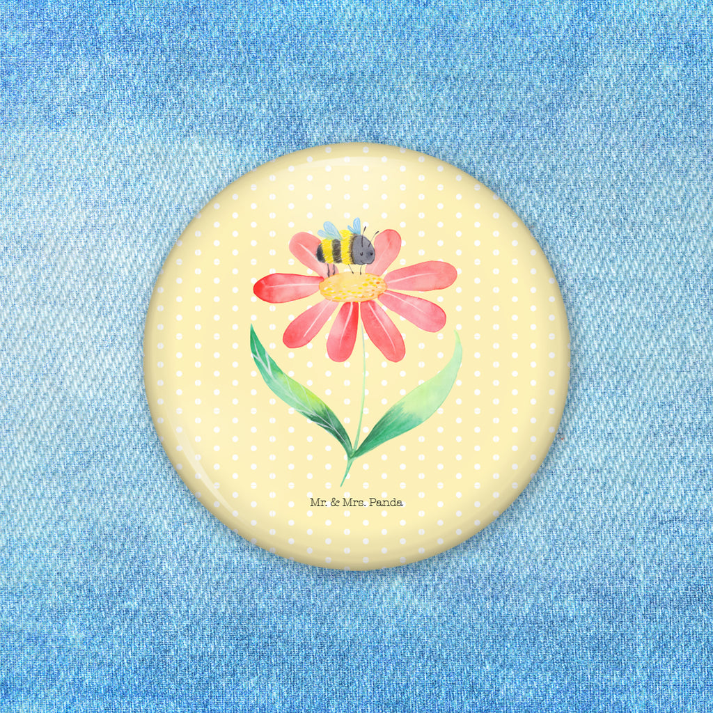 Button Hummel Blume 50mm Button, Button, Pin, Anstecknadel, Tiermotive, Gute Laune, lustige Sprüche, Tiere, Hummel, Blume, Wespe, Flauschig, Natur, Feld, Hummeln, Biene
