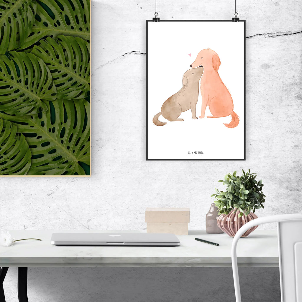 Poster Hunde Liebe kunstdruck poster, Mr. & Mrs. Panda Poster, kunstposter, wanddeko, Wandschmuck, Kunstdruck, Deko Bild, drucke, Designposter, Wanddeko Bild, Bild, grafikposter, Bild für Wand, Plakat, Wandbild, Wanddekoration, wanddruck, Posterdruck, Wandposter, Poster, kunst für die wand, wandkunst, Tierliebhaber, Haustier, Hundemotiv, Hundebesitzer, Hunderasse, Hund, Sprüche, Kuss, Liebe, Hund. Hunde, Vertrauen, Kuscheln, Herz