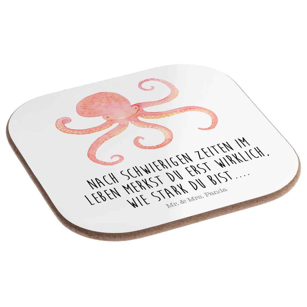 Square coaster Squid presents, glass coasters, party, breakfast, gift, gifts, Coasters, small animals, cute, funny, cute animal motives, hand drawn, small world, funny sayings, good mood, happy, gift ideas, special gifts, animal lover, card, arms, octopus, sea animal, squid, water, sea, ocean