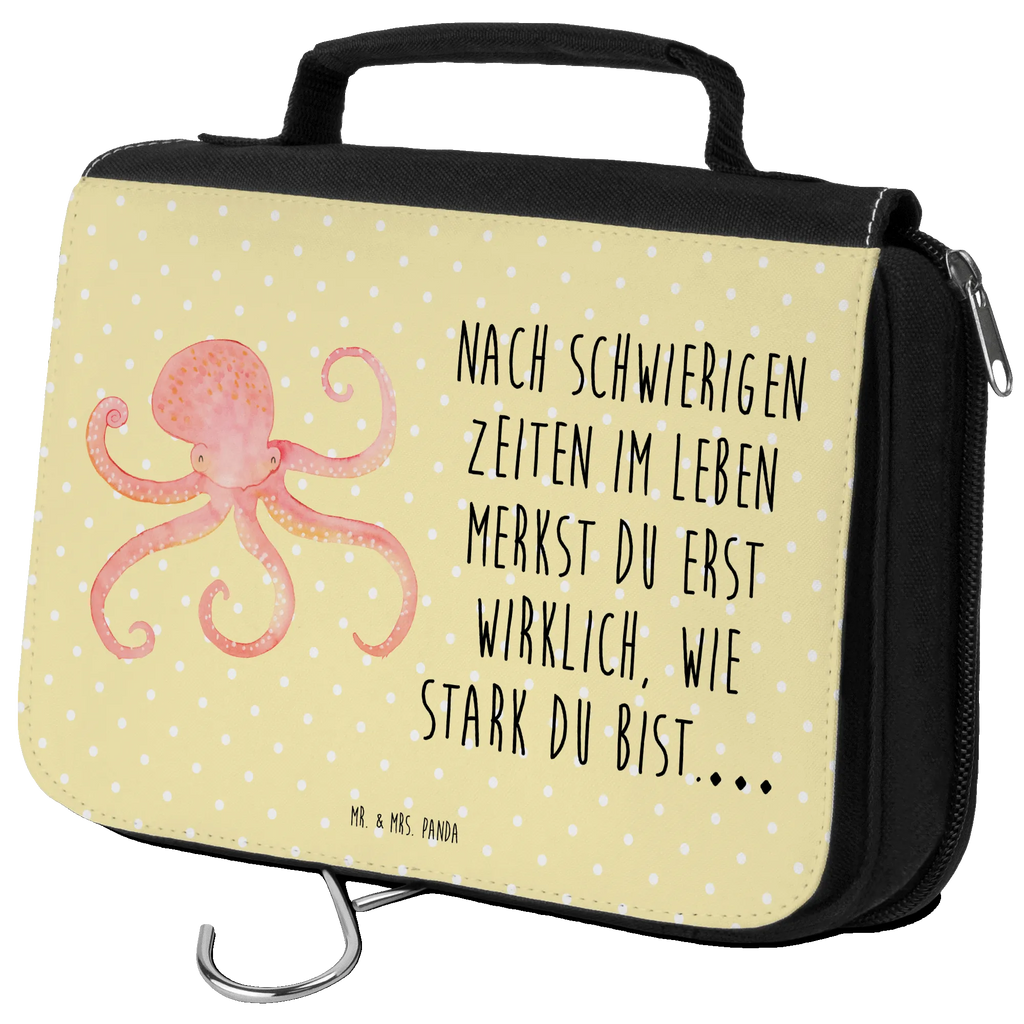 Wash bag Squid Kulturtasche, hygienebeutel, Kulturbeutel Waschbar, Waschbeutel, Schminkbeutel, Reisebeutel, Kulturbeutel, Toilettentasche, Necessaire, badtasche, Schminktasche, Kosmetiktasche, hygienetasche, beautycase, Waschtasche, Lustige Sprüche, Tiere, Tiermotive, Gute Laune, Tintenfisch, Wasser, Arme, Meer, Ozean, Krake, Meerestier