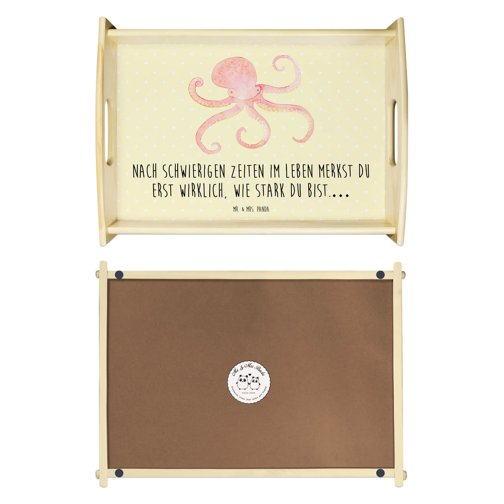 Serviertablett Tintenfisch Holztablett, Tablett, Serviertablett, Frühstückstablett, Dekotablett, Küchentablett, Tiermotive, Gute Laune, lustige Sprüche, Tiere, Ozean, Meerestier, Krake, Meer, Arme, Wasser, Tintenfisch