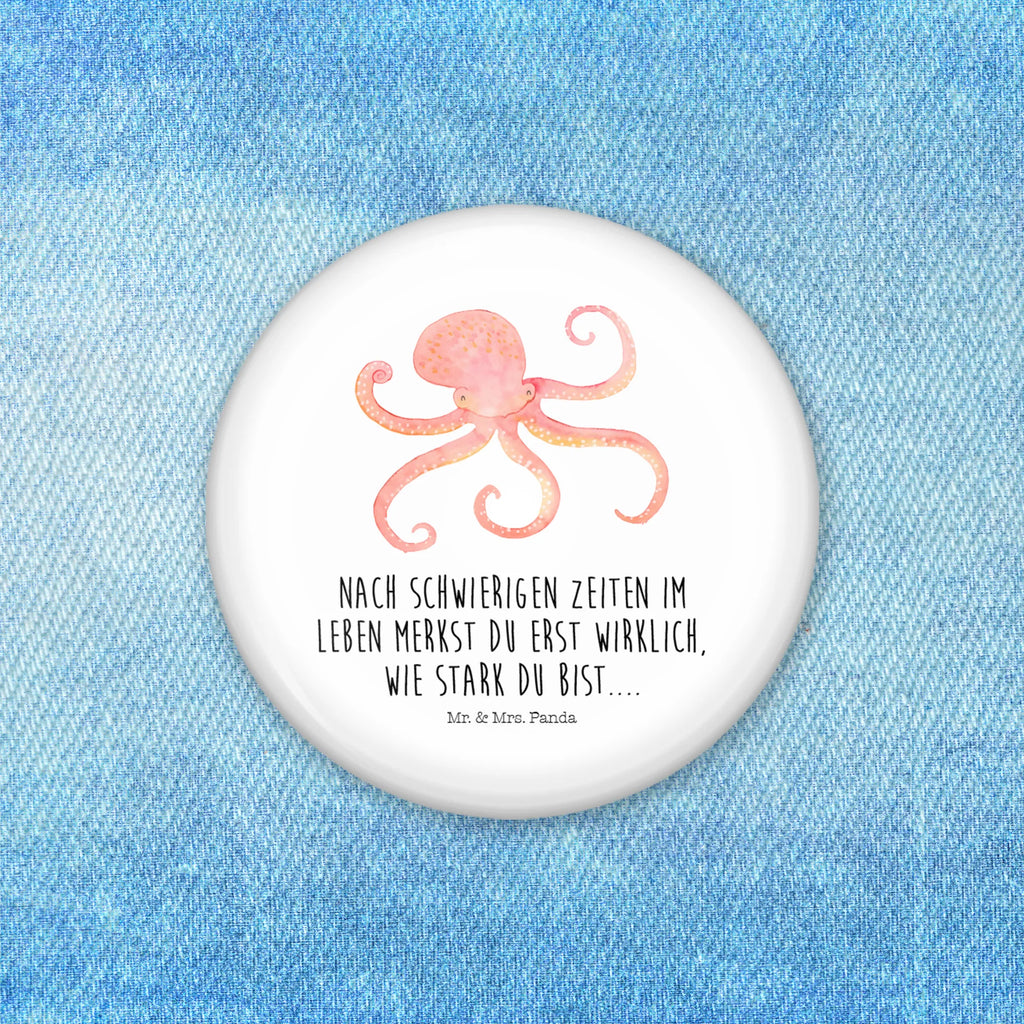 Button Squid Lapel Pin, 50mm Button, Button, Pin, small animals, cute, funny, cute animal motives, hand drawn, small world, funny sayings, good mood, happy, gifts, gift ideas, special gifts, animal lover, card, ocean, arms, water, sea, sea animal, octopus, squid