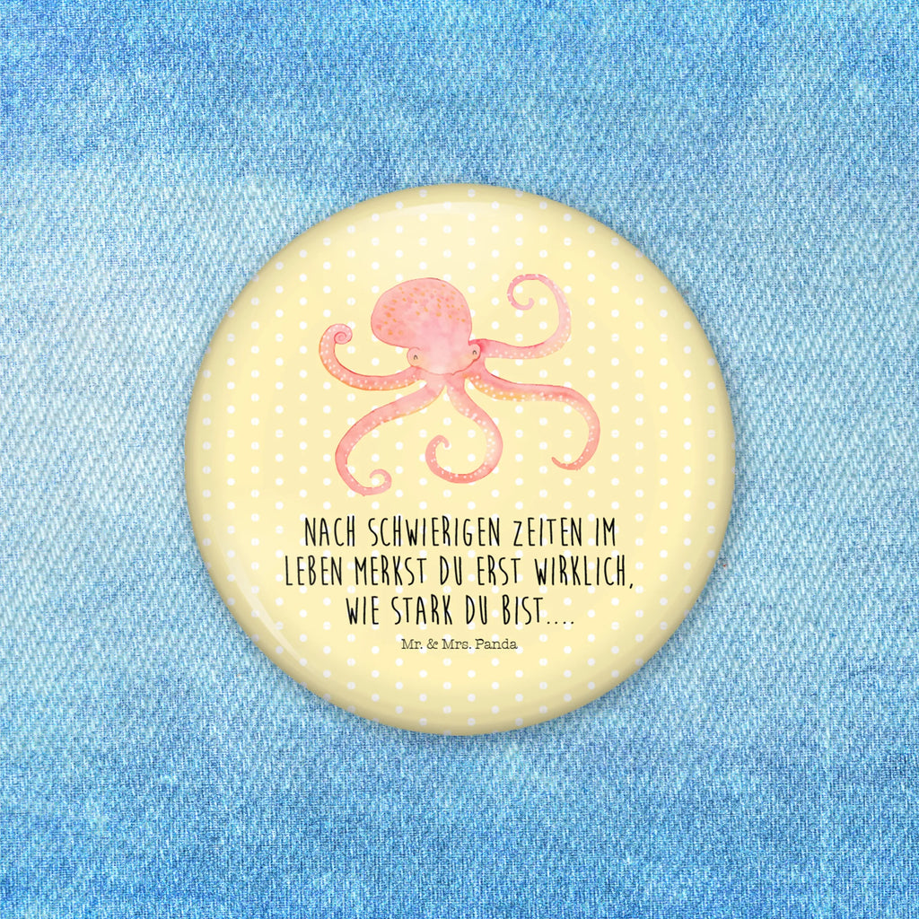 Button Squid Lapel Pin, 50mm Button, Button, Pin, small animals, cute, funny, cute animal motives, hand drawn, small world, funny sayings, good mood, happy, gifts, gift ideas, special gifts, animal lover, card, ocean, arms, water, sea, sea animal, octopus, squid