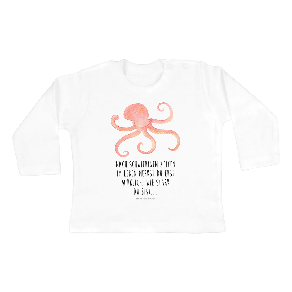 Longsleeve dla niemowląt 12-18 miesięcy Ośmiornica Bio, Langarm, Kleidung, Baby Shower, Tiere, Gute Laune, Tiermotive, Lustige Sprüche, Tintenfisch, Meerestier, Krake, Wasser, Meer, Arme, Ozean