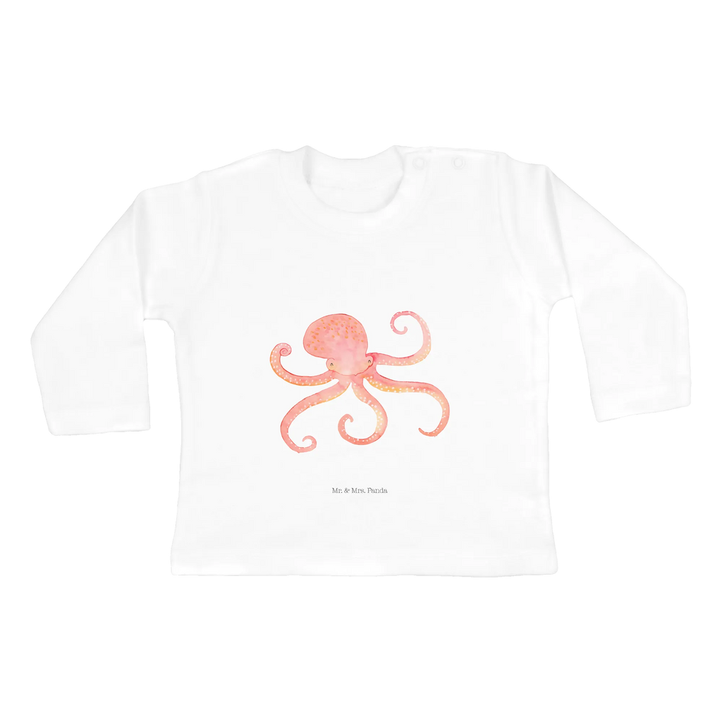 Longsleeve dla niemowląt 12-18 miesięcy Ośmiornica Bio, Langarm, Kleidung, Baby Shower, Tiere, Gute Laune, Tiermotive, Lustige Sprüche, Tintenfisch, Meerestier, Krake, Wasser, Meer, Arme, Ozean