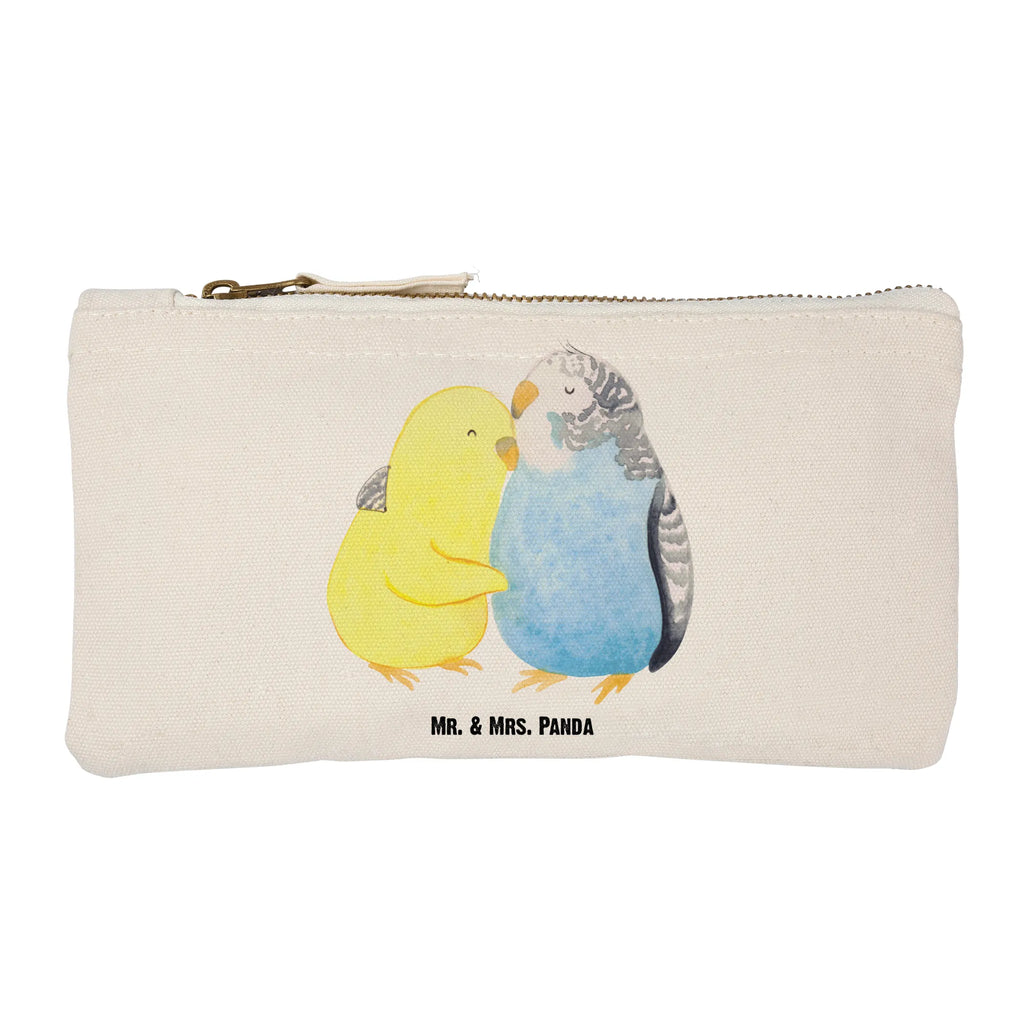 Make-up bag Parakeets in love Love, Loving, Two, Together, Marriage, Engagement, Proposal of marriage, Love gift, gift for her, gift for him, anniversary gift, closeness, birds, cuddling, love, trust, budgie