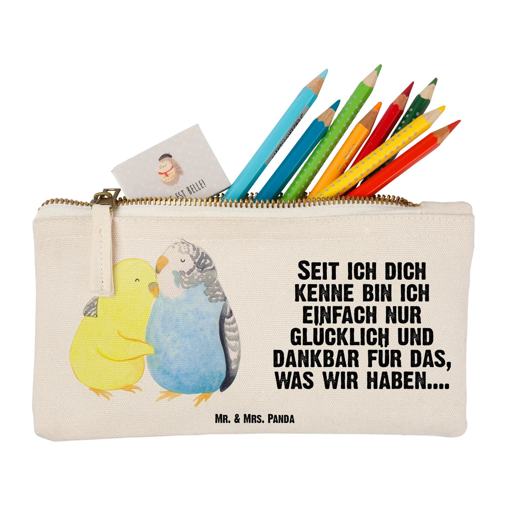 Make-up bag Parakeets in love Love, Loving, Two, Together, Marriage, Engagement, Proposal of marriage, Love gift, gift for her, gift for him, anniversary gift, closeness, birds, cuddling, love, trust, budgie