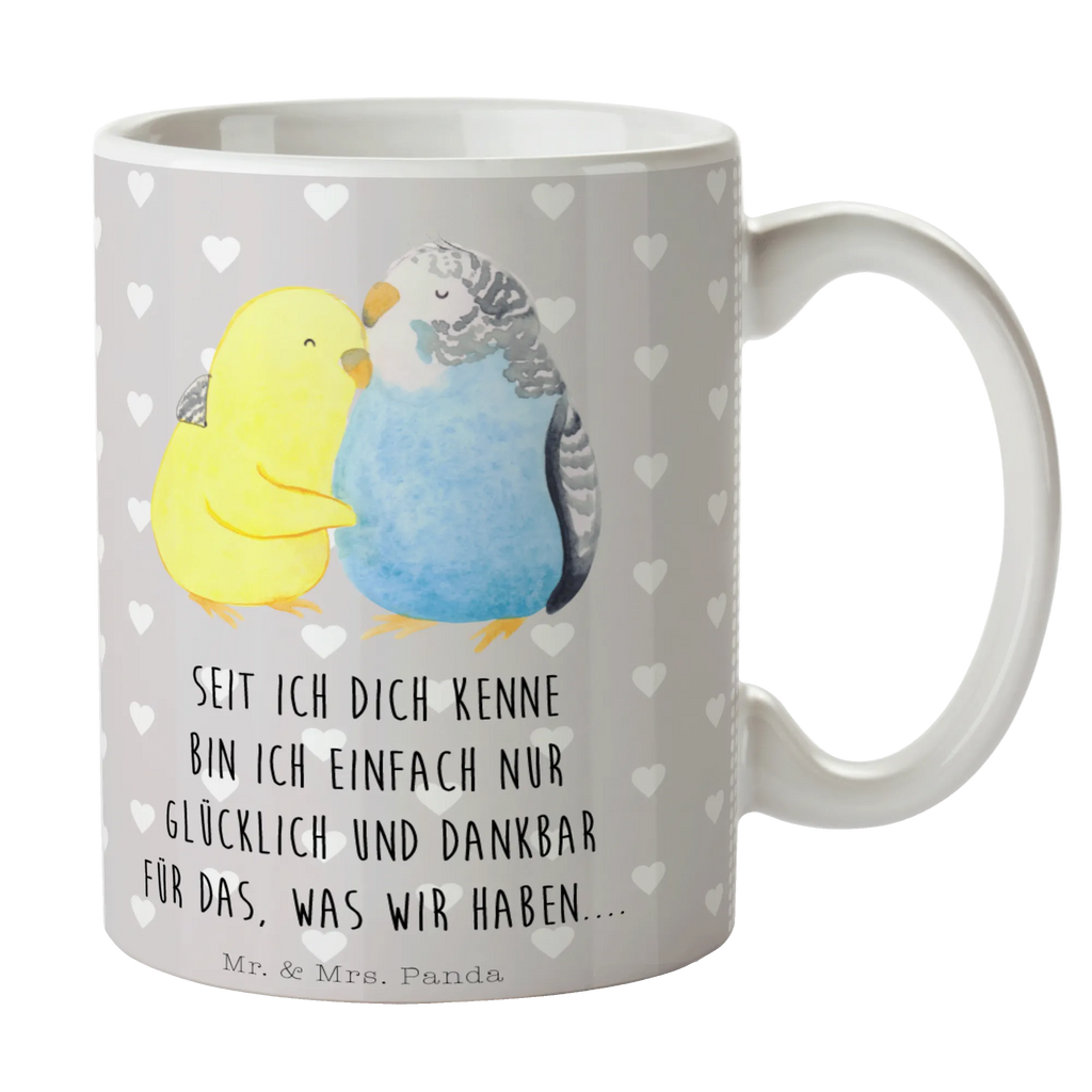 Mug Parakeets in love Geschenktasse, Tasse mit Zitaten, Porzellantasse, Bürotasse, Tasse, Keramiktasse, Teetasse, Kaffeetasse, Tasse mit Motiven, Liebe, Partner, Freund, Freundin, Ehemann, Ehefrau, Heiraten, Verlobung, Heiratsantrag, Liebesgeschenk, Jahrestag, Hocheitstag, Wellensittich, Kuscheln, Nähe, Vögel, Vertrauen