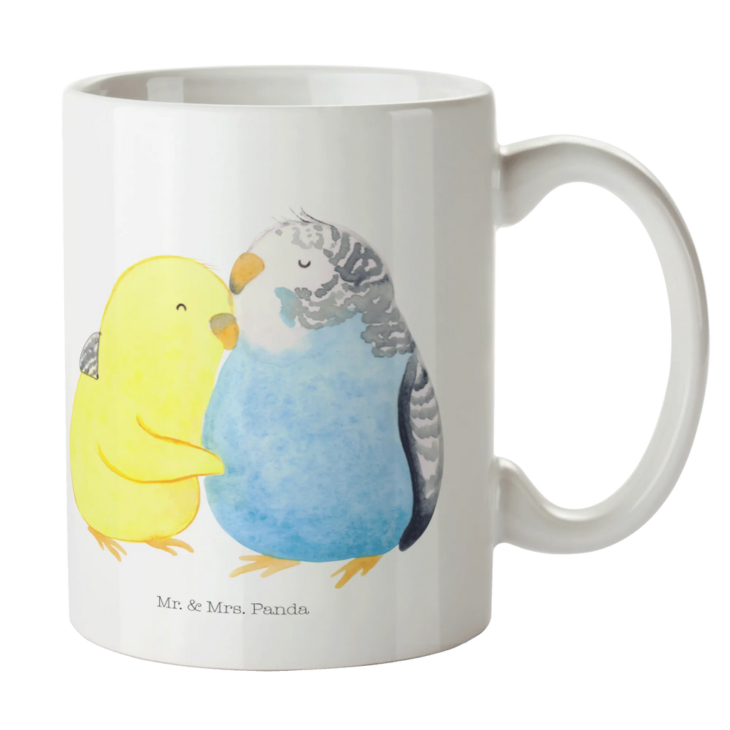 Mug Parakeets in love Geschenktasse, Tasse mit Zitaten, Porzellantasse, Bürotasse, Tasse, Keramiktasse, Teetasse, Kaffeetasse, Tasse mit Motiven, Liebe, Partner, Freund, Freundin, Ehemann, Ehefrau, Heiraten, Verlobung, Heiratsantrag, Liebesgeschenk, Jahrestag, Hocheitstag, Wellensittich, Kuscheln, Nähe, Vögel, Vertrauen
