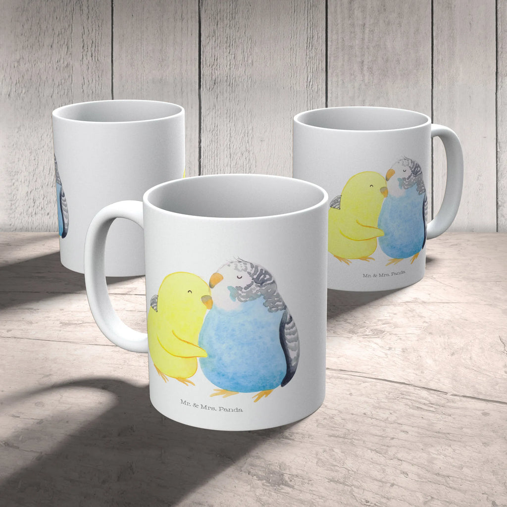 Mug Parakeets in love Geschenktasse, Tasse mit Zitaten, Porzellantasse, Bürotasse, Tasse, Keramiktasse, Teetasse, Kaffeetasse, Tasse mit Motiven, Liebe, Partner, Freund, Freundin, Ehemann, Ehefrau, Heiraten, Verlobung, Heiratsantrag, Liebesgeschenk, Jahrestag, Hocheitstag, Wellensittich, Kuscheln, Nähe, Vögel, Vertrauen