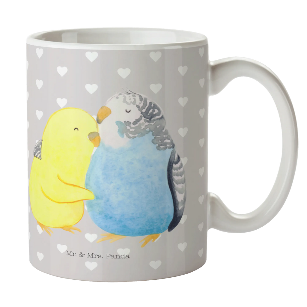 Mug Parakeets in love Geschenktasse, Tasse mit Zitaten, Porzellantasse, Bürotasse, Tasse, Keramiktasse, Teetasse, Kaffeetasse, Tasse mit Motiven, Liebe, Partner, Freund, Freundin, Ehemann, Ehefrau, Heiraten, Verlobung, Heiratsantrag, Liebesgeschenk, Jahrestag, Hocheitstag, Wellensittich, Kuscheln, Nähe, Vögel, Vertrauen