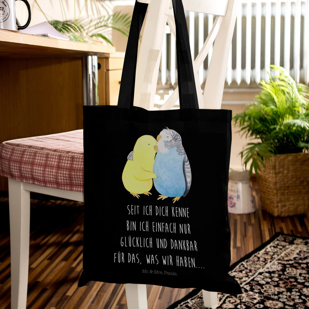 Tote bag Parakeets in love