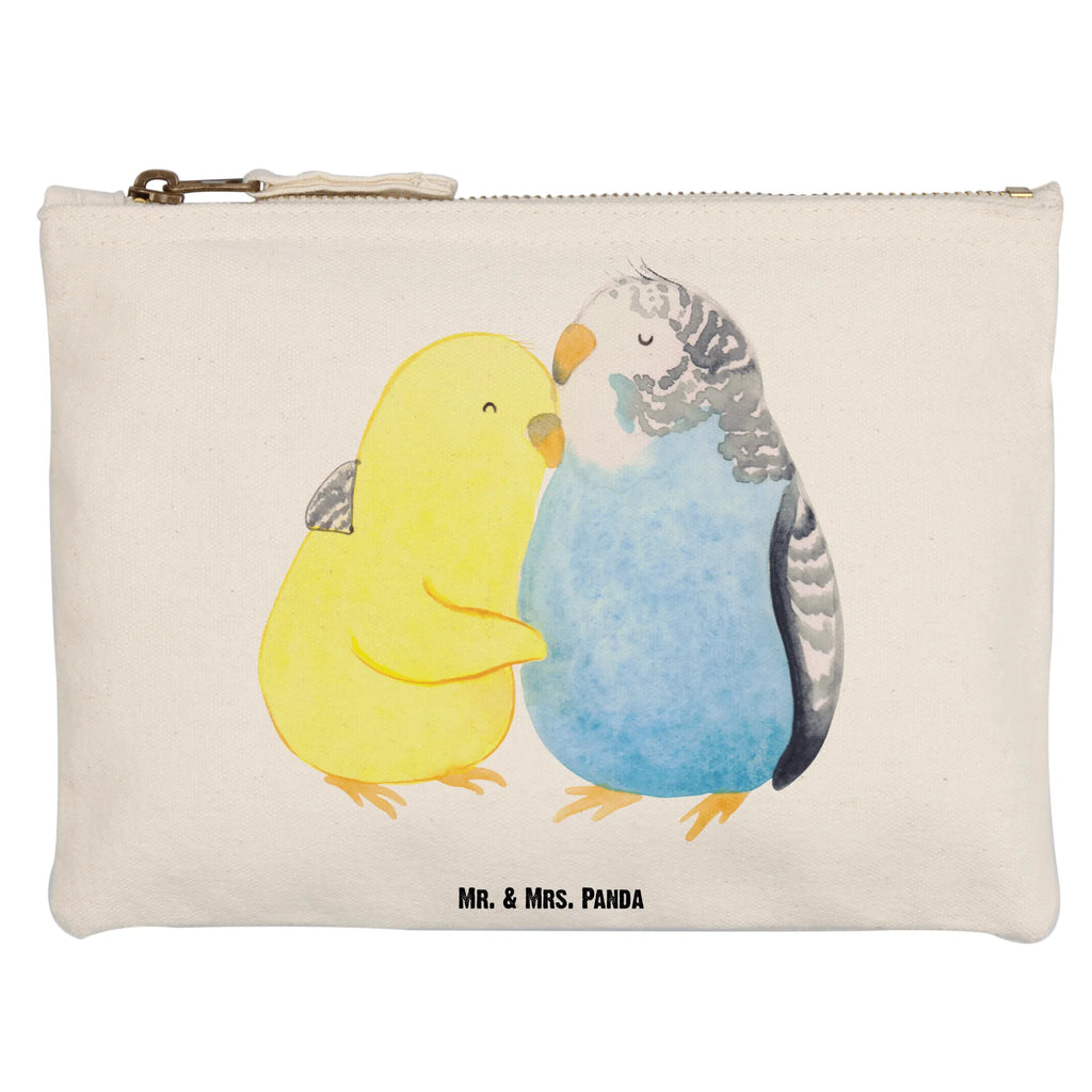 Make-up bag Parakeets in love Love, Loving, Two, Together, Marriage, Engagement, Proposal of marriage, Love gift, gift for her, gift for him, anniversary gift, closeness, birds, cuddling, love, trust, budgie